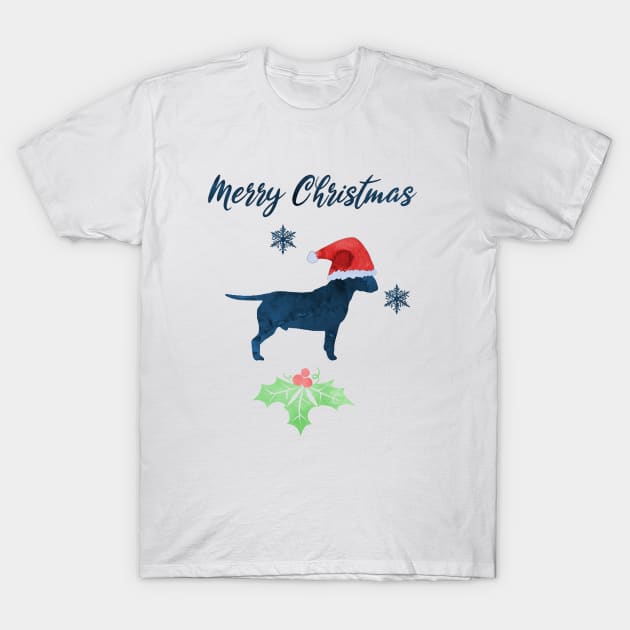 American Pit Bull Terrier - Christmas T-Shirt by TheJollyMarten